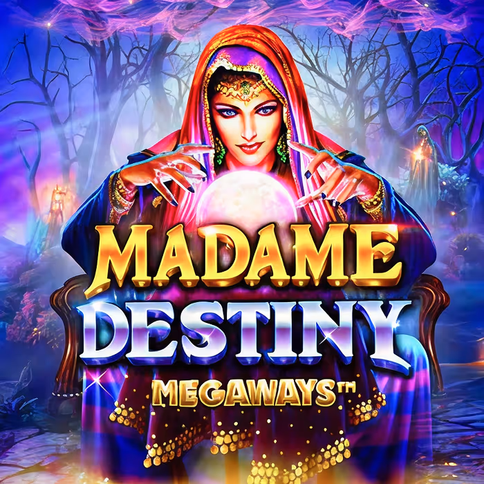 Madame Destiny slot showcasing mystical fortune teller theme with free spins bonus